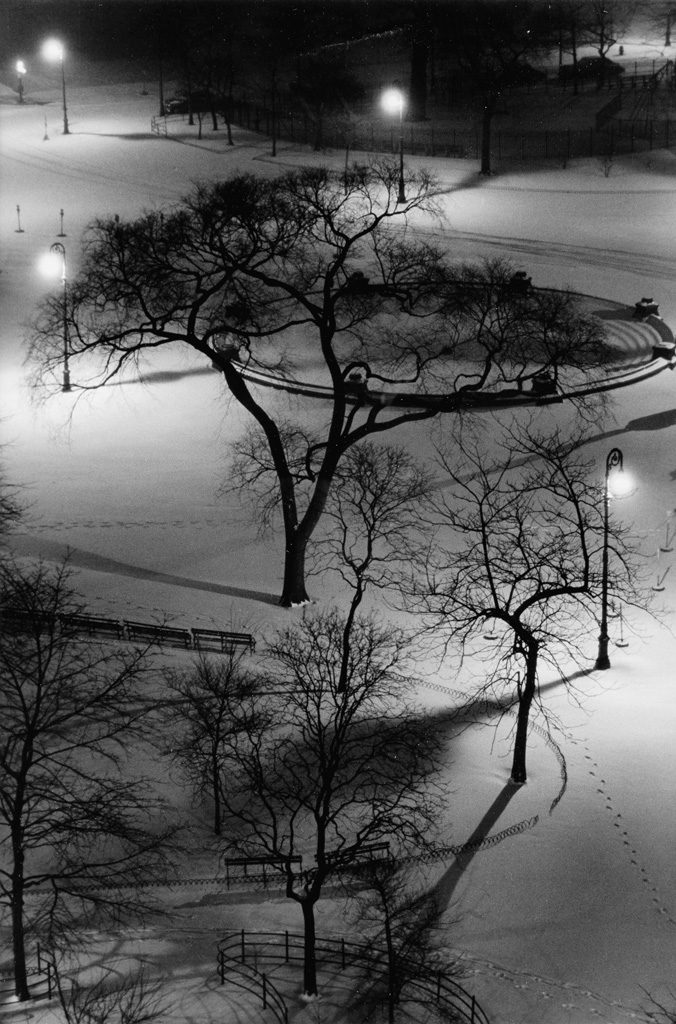 ANDRÉ KERTÉSZ (1894-1985) Washington Square Park at Night.